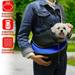 iMountek Pet Dog Sling Carrier Dog Sling with Net Bag for Carrier Dogs Cats Hands Free Pet Bag Dog Sling Backpack Blue 13.78x10.24in