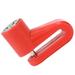 Thinsont Road Bikes Disc Brake Lock with Two Keys Anti-lost Electric Bicycles Wheel Mini Locks Plastic Housing Protection Accessories Red