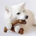 Durable Wishbone Dog Chew Toy for Aggressive Chewers Real Bacon