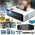 KingShop Projector 23000 Lumens 1080P 3D LED 4K Mini WiFi/No WiFi Video Home Theater Cinema