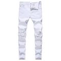 Denim Pants for Men s Cargo Pant Hip-hop Ripped Motorcycle Jeans Plus Size Slim Stretch Pencil Pants Capri Trouser