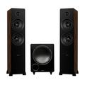 Fluance Ai81 Powered Floorstanding Speakers 10 Powered Subwoofer 15ft Sub Cable