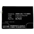 Batteries N Accessories BNA-WB-P8376 Cell Phone Battery - Li-Pol 3.85V 4000mAh Ultra High Capacity Battery - Replacement for OPPO BLP639 Battery