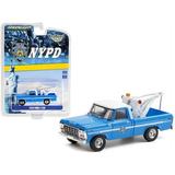 PACK OF 2 - 1979 Ford F-250 Tow Truck with Drop-In Tow Hook Blue with White Top New York City Police Dept. (NYPD) Hobby Exclusive 1/64 Diecast Model Car by Greenlight