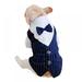 Gentleman Dog And Cat Clothes Wedding Suit Formal Shirt For Small Dogs Bowtie Tuxedo Pet Outfit For Cat Spring And Summer Suits Cats Thin Section Small Suit Dress Teddy Shirt