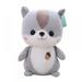 Hamster Plush Pillow Soft Hamster Stuffed Animals Toy Mouse Plush Doll Gifts (Gray 9.8 inch)