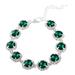 HEVIRGO Pet Necklace Eye-catching Adjustable Rhinestone Puppy Simulation Crystal Collar Pet Jewelry Decor for Outdoor Green Rhines