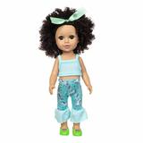 Kayannuo Toys Details Hair Curly Cute Doll Simulation Cute Curly Hair Doll 35CM Toy