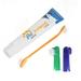 Blueek Pet Toothbrush+ Flavour Dog Cat Cleaning Jo Toothpaste+ Up Back Beef Brush Set