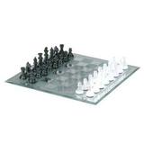 Black and White Mirror Board Chess Set
