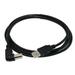 25ft Right Angle USB Cable for: Okidata Microline 320 Turbo 9-Pin Impact Printer - Black