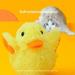 Pet Dog Cat Anti-boring Plush Duck Teaser Toy Indoor Funny Moving Electric Duck Chewing Toys for Kitten Puppy USB Chargeable