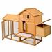 80 x 27.6 x 52.4 in. Chicken Coop Deluxe Wooden Hen House Poultry Cage Hutch