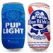 Pup Light and Pups Blue Ribbin - Funny Dog Toys - Plush Squeaky Dog Toys for Medium Small and Large - Cute Dog Gifts for Dog Birthday - Cool Stuffed Parody Dog Toys (2 Pack) (Mix)