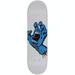 santa cruz skateboard deck screaming hand white 8.25 x 31.8