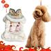 Yirtree Dog Clothes Festive Extravagant Geometric Sequins Tassel Exquisite Buckle Keep Warm Cloth Chinese Style Dog Clothes Tang Suit for New Year