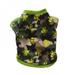 Print Dog Cats Clothes for Small Dogs Warm Winter Pet Dog Clothing Coat Shirt Pet Christmas Costume Soft Chihuahua Clothes (Green M)