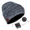 Wireless BT 5.0 Headphones Winter Warm Music Hat Beanie Cap Smart Headset Speaker with Mic Sport Knitted Hat Earphones Gift