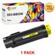 Toner Bank 1-Pack Compatible Toner for Dell 593-BBOZ H625cdw H825cdw S2825cdn Printer Ink Replacement Home Office Yellow