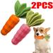 2Pieces Pet Chews Carrots Dog Chew Toys Molar Sticks Anti-Bite Oral Disease Prevention And Cleaning For Puppies And Small Dogs