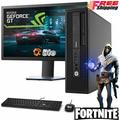 Gaming HP 600 G1 SFF Computer Core i5 4th 16GB Ram 500GB HDD 120GB SSD NVIDIA GT 1030 New 20 LCD Keyboard and Mouse Wi-Fi Win10 Home Desktop PC (Refurbished)