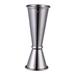 Stainless Steel Measuring Cup Double-head Curled Edge Cocktail Shaker with Scale