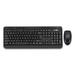 Adesso WKB-1320CB Antimicrobial Wireless Desktop Keyboard and Mouse 2.4 GHz Frequency/30 ft Wireless Range Black