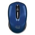 Adesso iMouse S50 Wireless Mini Mouse 2.4 GHz Frequency/33 ft Wireless Range Left/Right Hand Use Blue