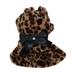 Leopard Print Faux Fur Dog Coat Pet Warm Sweater for Small Dogs Puppy Chihuahua