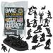 BMC Marx Plastic Army Men US Soldiers - Black 31pc WW2 Figures - Made in USA