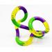 Tangle Palm Classic Fidget Hand Exerciser Twist Shape Motion Magic for Enhanced Creativity (Purple/Yellow/Green)