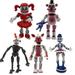 5Pcs / Set Five Nights At Freddy s Game FNAF Figure Funtime Freddy Foxy Sister Location Lightening Movable Action Figures Gift Toys