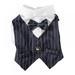 Pets Dog Suit Bow Tie Costume Suit Pets Formal Shirt with Bowtie for Dress-Up Cosplay Holiday Daily Wear