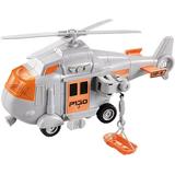 Military Helicopter Toy Airforce Airplane Toy with Hanging Basket Lights and Sounds for Kids(Gray)