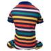 Cotton Striped Dog Shirts for Dog Clothes Puppy T Shirts Cat Tee Breathable Strechy Puppy Dog Pajamas Pet Jumpsuit Soft Puppy Rompers Pet Dog Cute Clothes