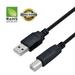 USB 2.0 Cable - A-Male to B-Male for Canon MAXIFY Printer (Specific Models Only) - 15 FT /BLACK