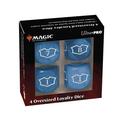 Ultra Pro ULP18605 Deluxe Island Magic the Gathering Loyalty Dice Set - Pack of 4