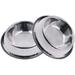 Mlife Stainless Steel Dog Bowl with Rubber Base for Small/Medium/Large Dogs Pets Feeder Bowl and Water Bowl Perfect Choice (Set of 2)