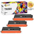 Toner Bank Compatible Toner Cartridge Replacement for Brother TN580 Work with HL-5240 HL-5250DN HL-5340D HL-5370DW DCP-8060 DCP-8065DN MFC-8660DN High Yield Printer Ink (Black 3-Pack)