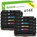 AAZTECH NO Chip 10-Pack Compatible Toner Cartridge for HP W2020X 414X for Color LaserJet M454 Color LaserJet Pro MFP M479 Printer with Tools (4*Black 2*Cyan 2*Magenta 2*Yellow)