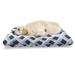 Ikat Pet Bed Traditional Classic Pattern in Blue Tones and Modern Style Ethnic Chew Resistant Pad for Dogs and Cats Cushion with Removable Cover 24 x 39 Pale Blue Navy Blue by Ambesonne