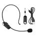 Andoer Headset All-Purpose Wireless Microphone UHF Wireless Mic Microphone System Built-in Battery with 3.5mm Plug/ 6.35mm Converter for Video Recording Vlogging Live Streaming Teaching Meeting Out