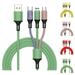 Deyuer Data Cable Universal Fast Charging 3 in 1 Liquid Silicone 8-pin Micro USB Type-C Charging Cable for Office