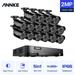 ANNKE Surveillance Camera System 16 Channel 5-in-1 DVR with 10pcs Wired 1080p HD Indoor Outdoor Cameras with IR Night Vision