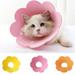 D-GROEE Cat Recovery Collar Adjustable Cat Cone Collar for Kitten Cats Sun Flower Neck Cat Cone Recovery Collar for Pet Kitten Cat Puppy Rabbit to Prevent from Biting Scratching