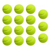 FANCY 15Pcs Tennis Balls Durable Tennis Balls Pet Toy Tennis Exercise Balls Tennis Training Balls Outdoor Practice Balls for Children Adults Beginners Professionals Pet