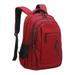 Lumento Large Capacity Computer Backpack Laptop Daypack Bookbag Knapsack Anti-Theft Business Work School Bag Rucksack Red 18 Inches