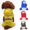 D-GROEE Dog Acrylon Raincoat Poncho Water Proof Clothes with Hood Lightweight Rain Jacket Pet Cat Puppy Costume