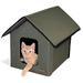 K&H Pet Products 3990 Outdoor Kitty House 18 x 22 x 17-Inches Unheated - Olive