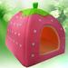 JdafST Strawberry Dog Puppy Cats Indoor Foldable Soft Warm Bed Pet House Kennel Tent